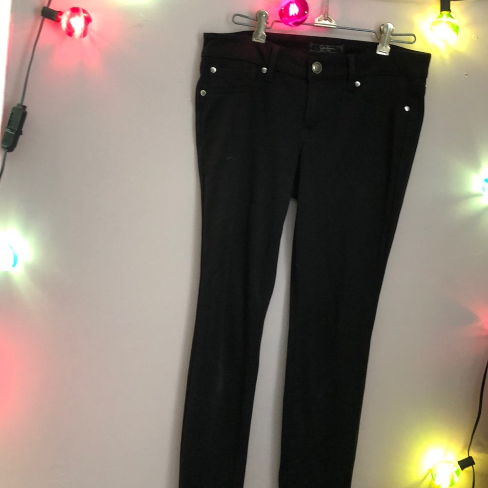 black skinny dress pants